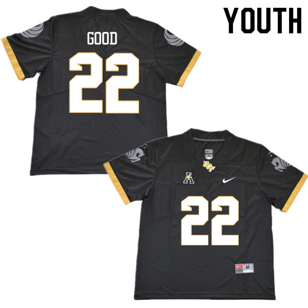 Youth #22 Damarius Good UCF Knights College Football Jerseys Sale-Black - Click Image to Close